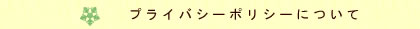 プライバシーポリシーについて